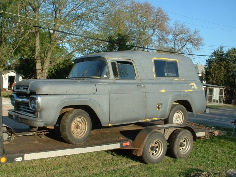 1960 Ford F-100 Panel Delivery Truck Parts Restore Rat Rod Hot Rod Project for sale