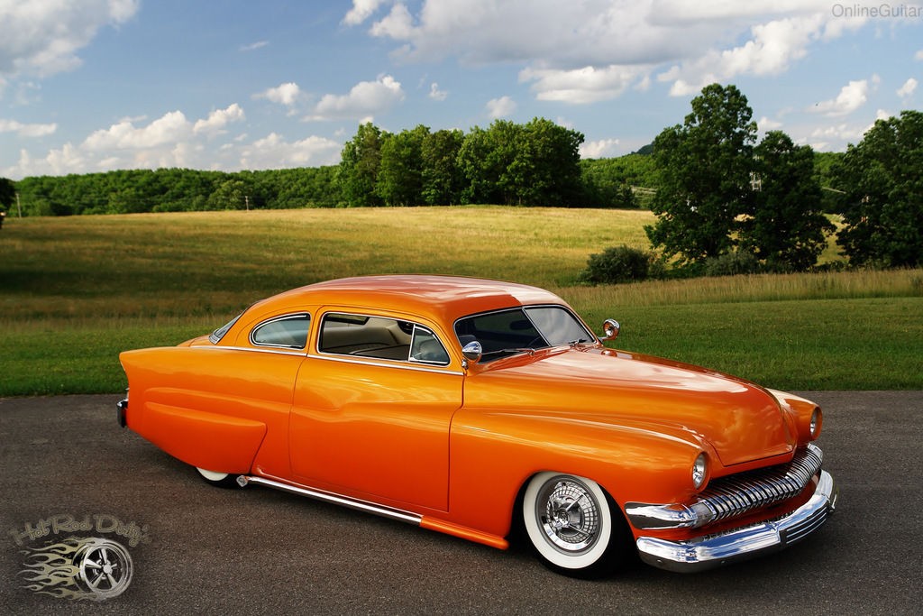 1951 Mercury Chopped Hot Rod Custom Sunset Merc
