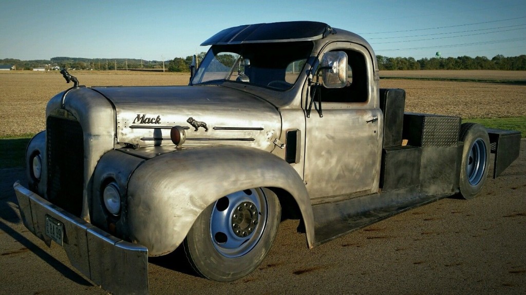 1953 MACK Ratrod Hotrod Bagged RAT Custom Truck BIG Block CAR HAULER