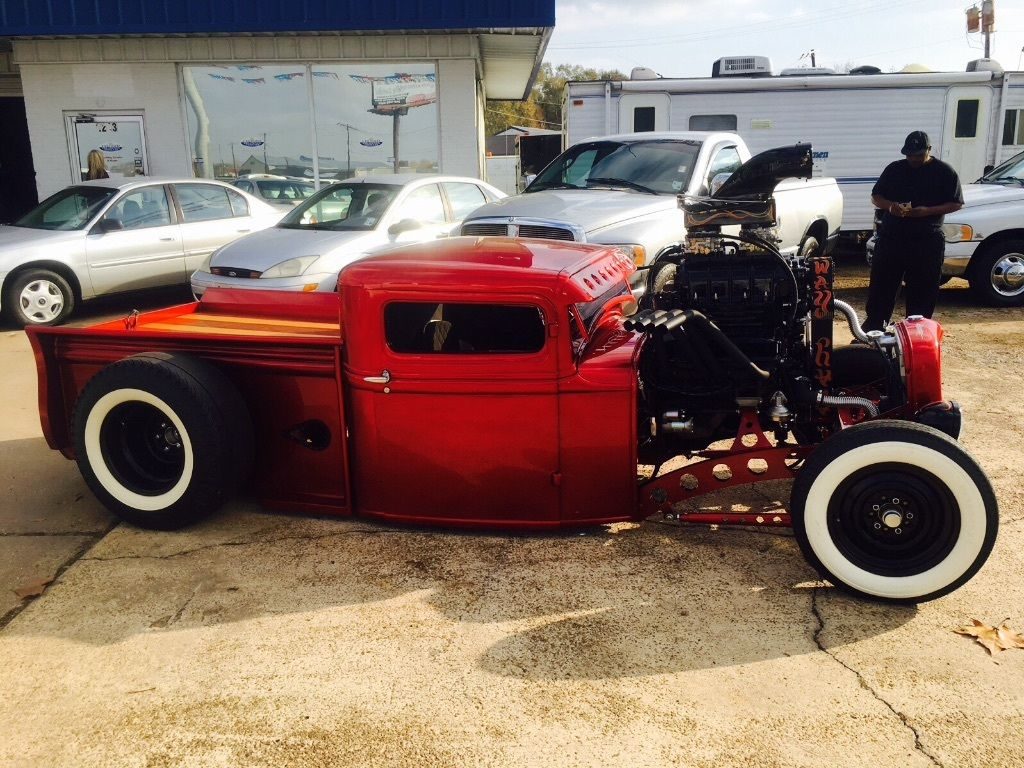 Badass 1931 Ford Pickup blown and chopped street rod