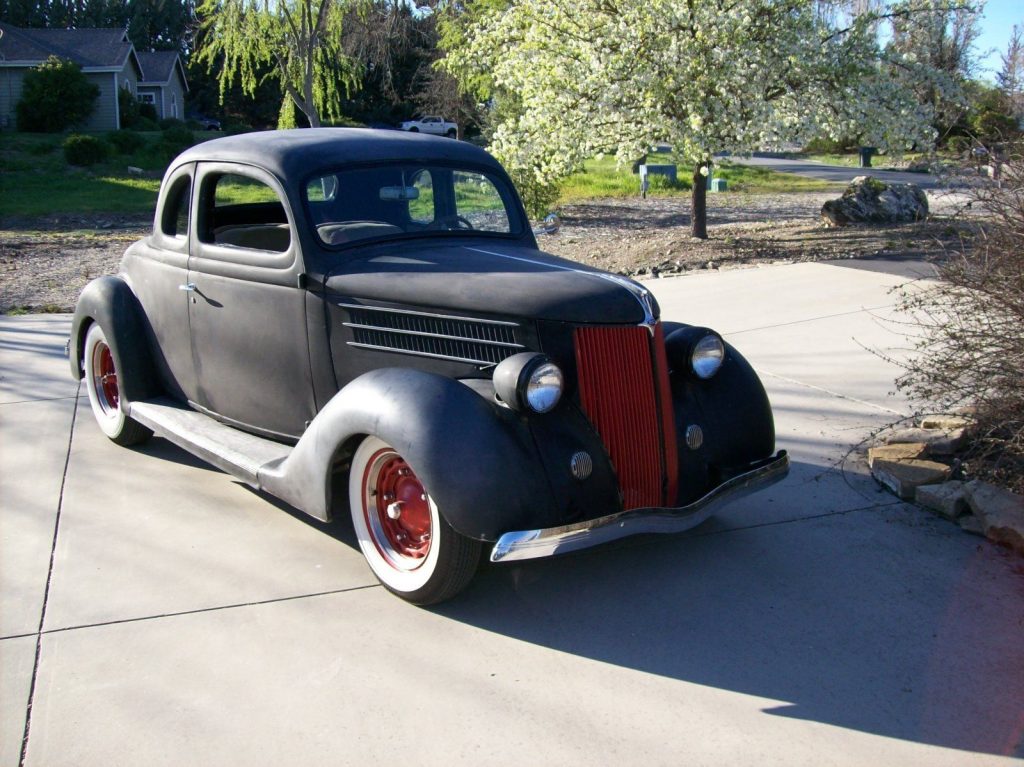 Old school 1936 Ford Business coupe hot rod