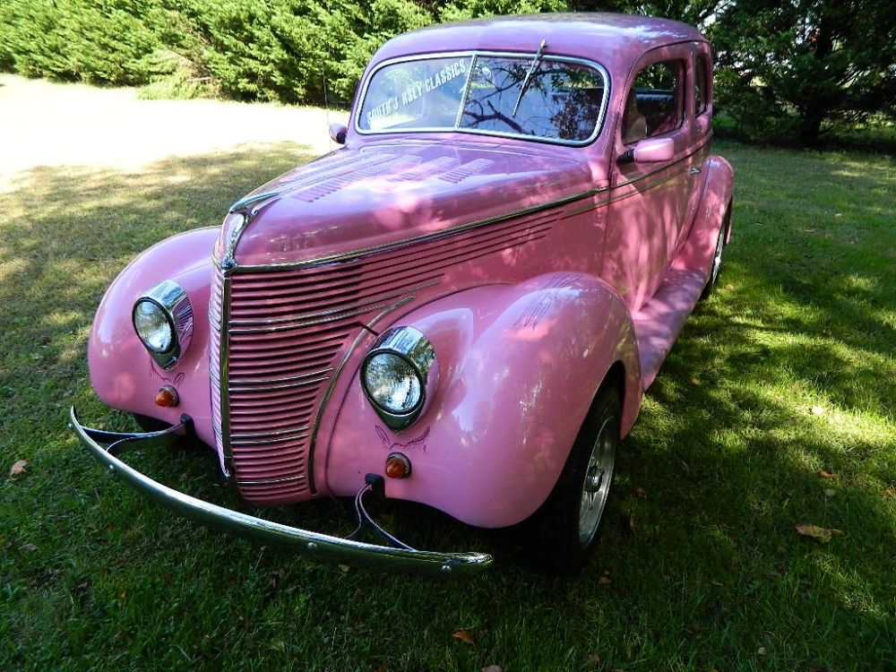 Pink Lady 1938 Ford Hot Rod Tudor