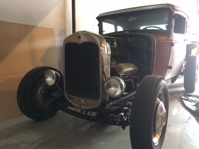 Cadillac powered 1930 Ford Model A hot rod