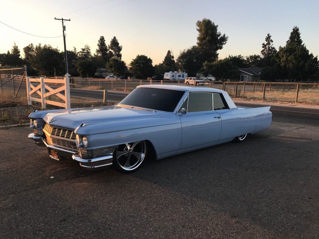 bagged 1964 Cadillac Deville hot rod