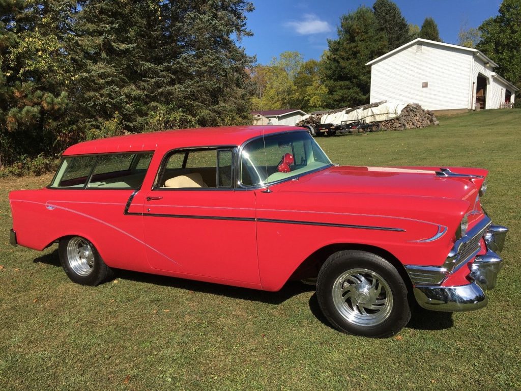 modified 1956 Chevrolet Nomad hotr rod