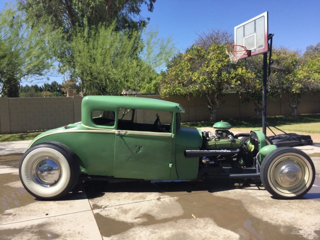converted to coupe 1928 Ford Model A hot rod
