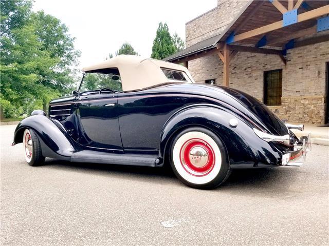 beautifully restored 1936 Ford Roadster Convertible hot rod