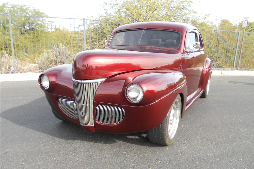 chopped 1941 Ford Deluxe hot rod