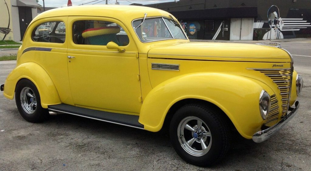 restored 1939 Plymouth hot rod