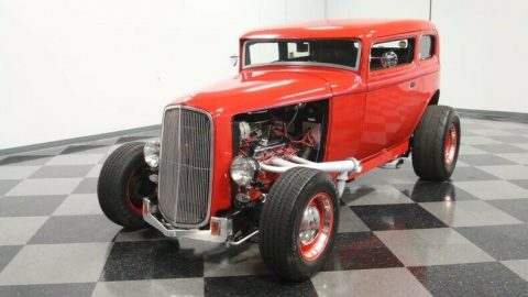 classic vintage 1932 Ford 5 Window Vicky hot rod for sale
