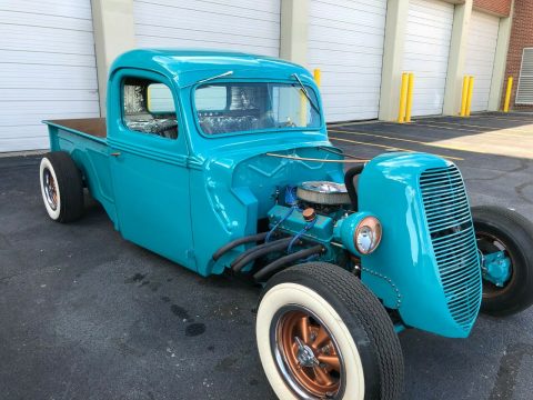lowered 1938 Ford Pickup Truck hot rod for sale