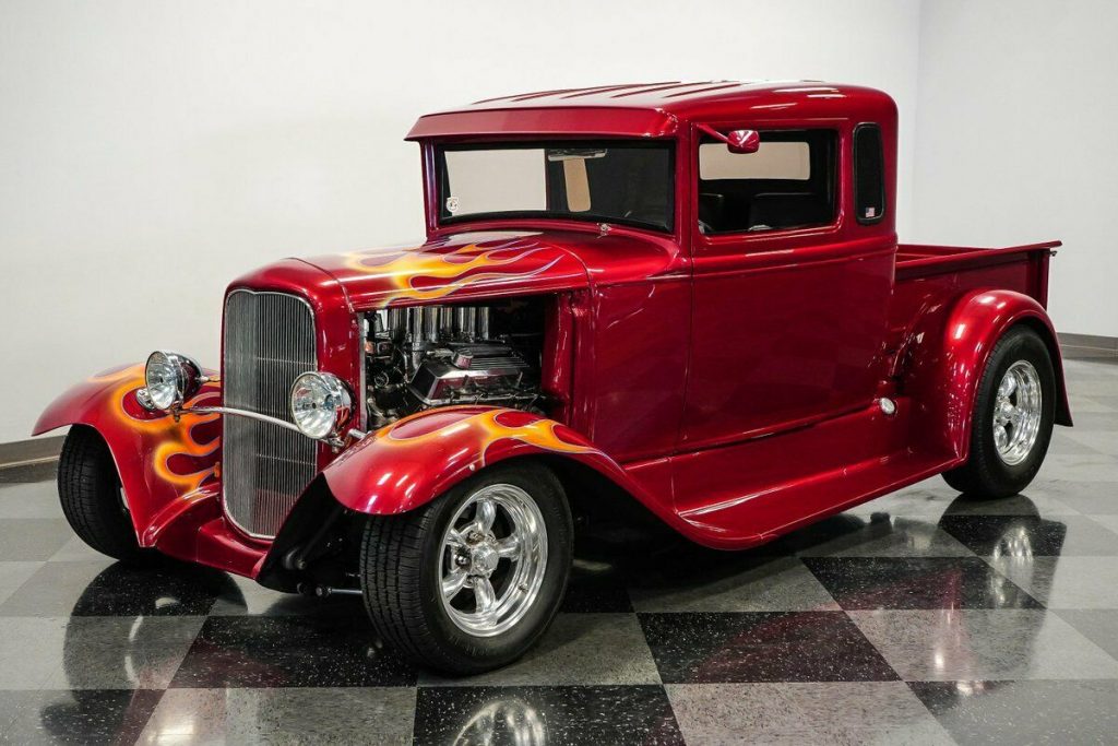 1930 Ford Model A Pickup hot rod [intimidating stance]