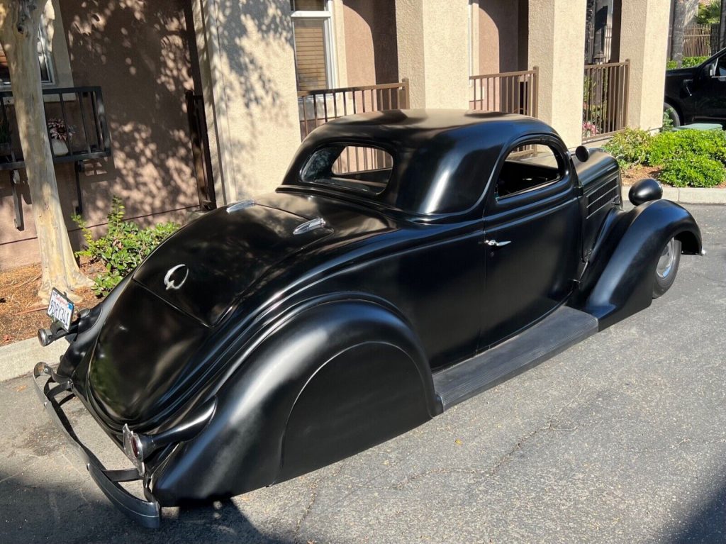 1936 Ford 3 Window Coupe, Chopped, Bagged, Hot Rod