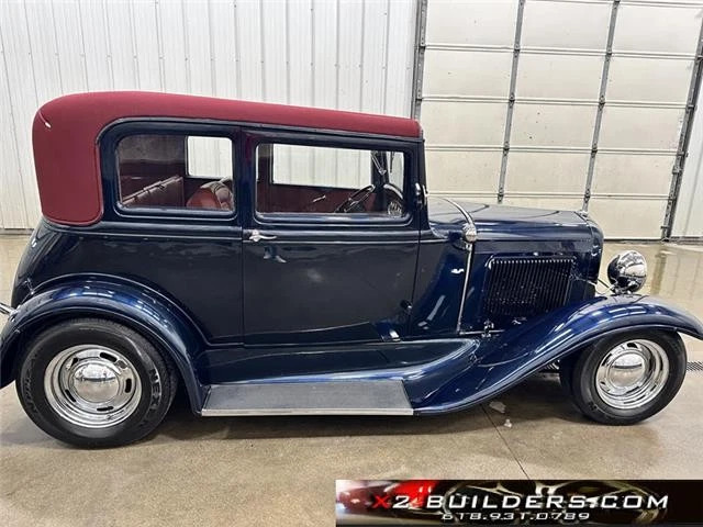 1932 Ford Slant Window Leatherback Victoria Hotrod