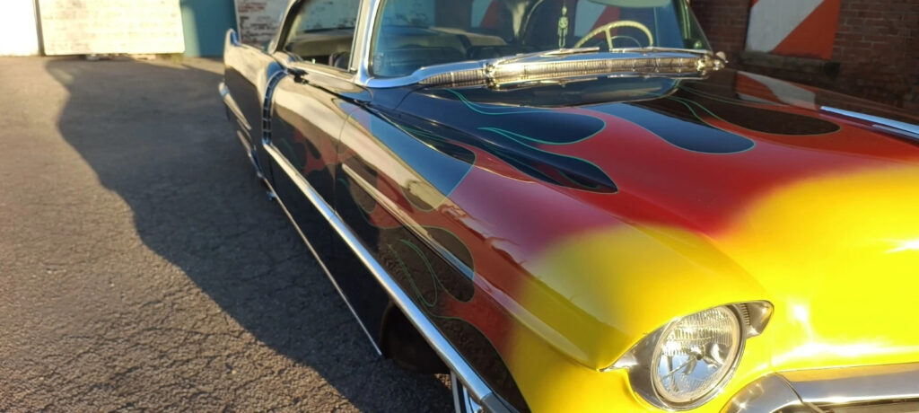 1956 Cadillac Coupe De Ville Hot Rod Old Skool lead sled Custom rat Rockabilly