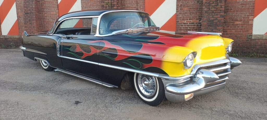 1956 Cadillac Coupe De Ville Hot Rod Old Skool lead sled Custom rat Rockabilly
