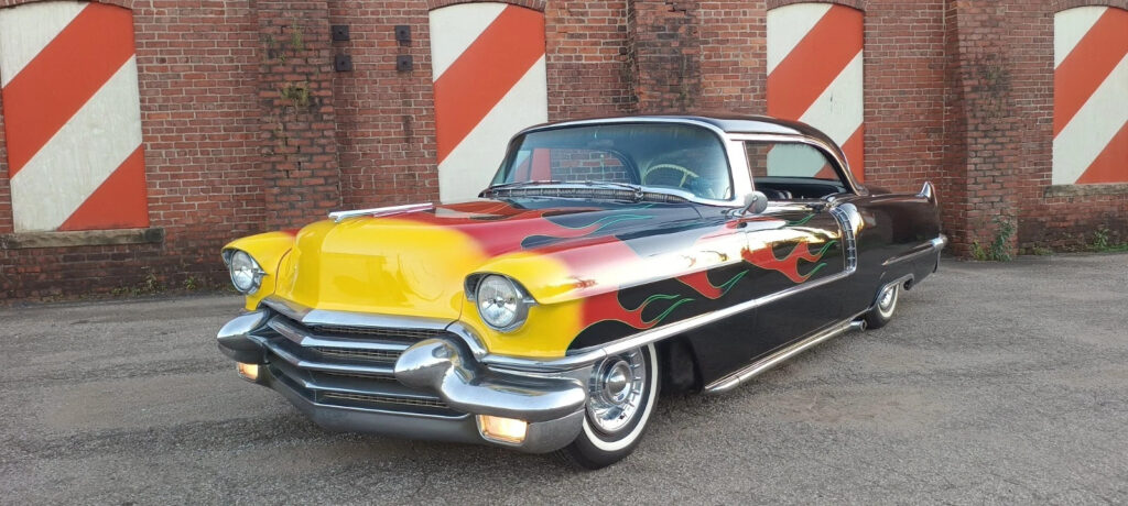 1956 Cadillac Coupe De Ville Hot Rod Old Skool lead sled Custom rat Rockabilly