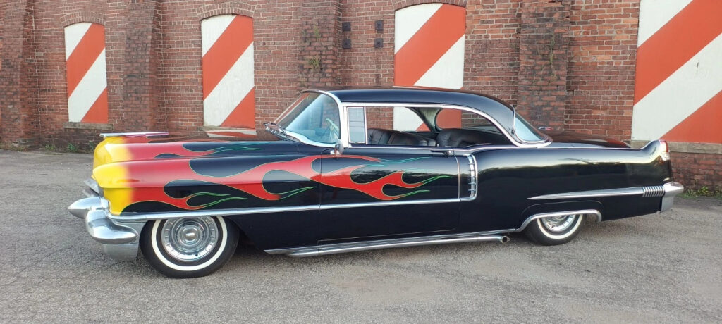 1956 Cadillac Coupe De Ville Hot Rod Old Skool lead sled Custom rat Rockabilly