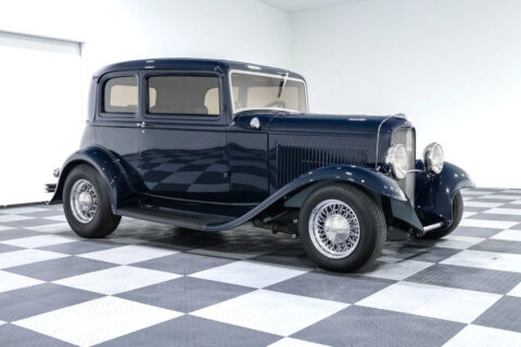 1932 Ford Victoria 61757 Miles BLUE Coupe 350ci Small Block V8 400 Turbo Automatic for sale