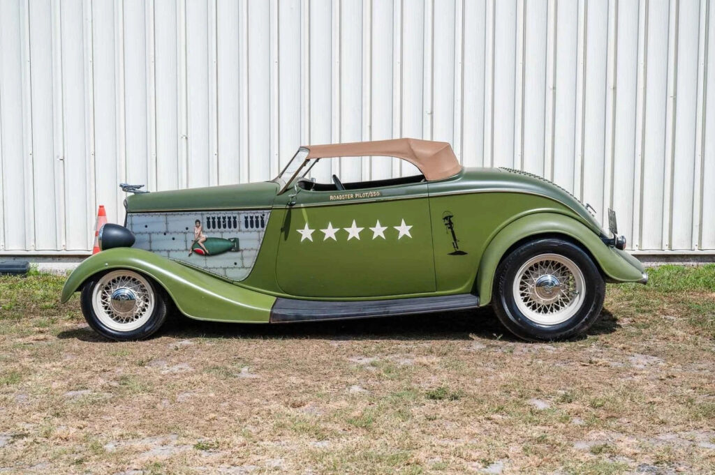 1933 Ford Roadster WWII Tribute, Downs Body & Chassis, Steel Fenders