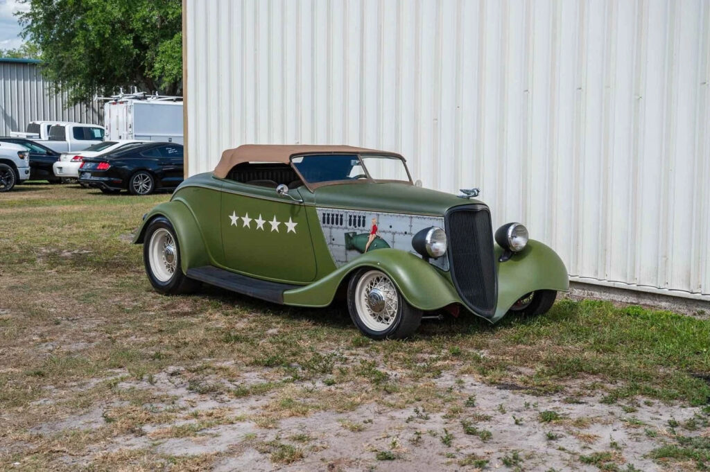 1933 Ford Roadster WWII Tribute, Downs Body & Chassis, Steel Fenders