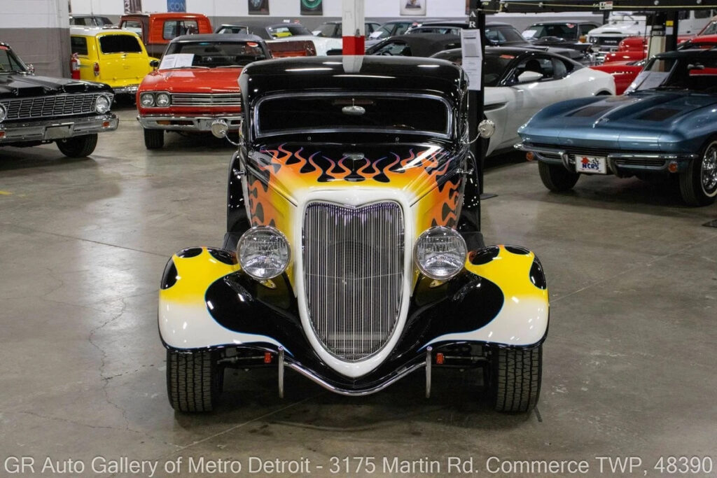 1934 Ford 3-Window Coupe 9645 Miles Black Flame 383ci V8