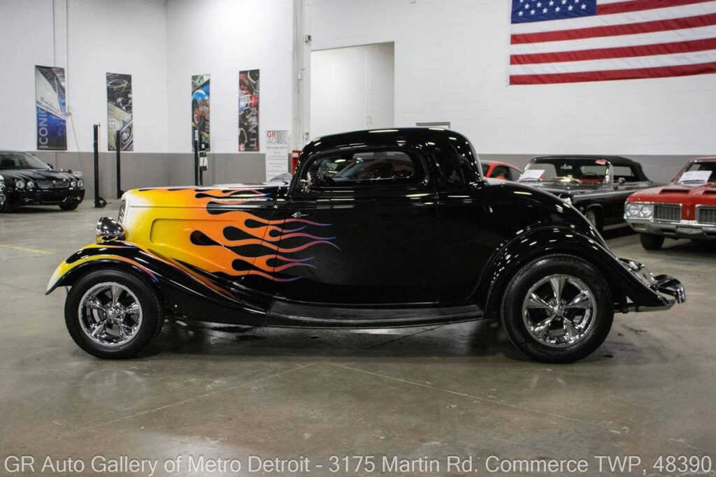 1934 Ford 3-Window Coupe 9645 Miles Black Flame 383ci V8