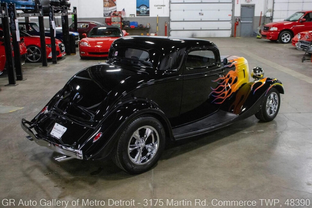 1934 Ford 3-Window Coupe 9645 Miles Black Flame 383ci V8