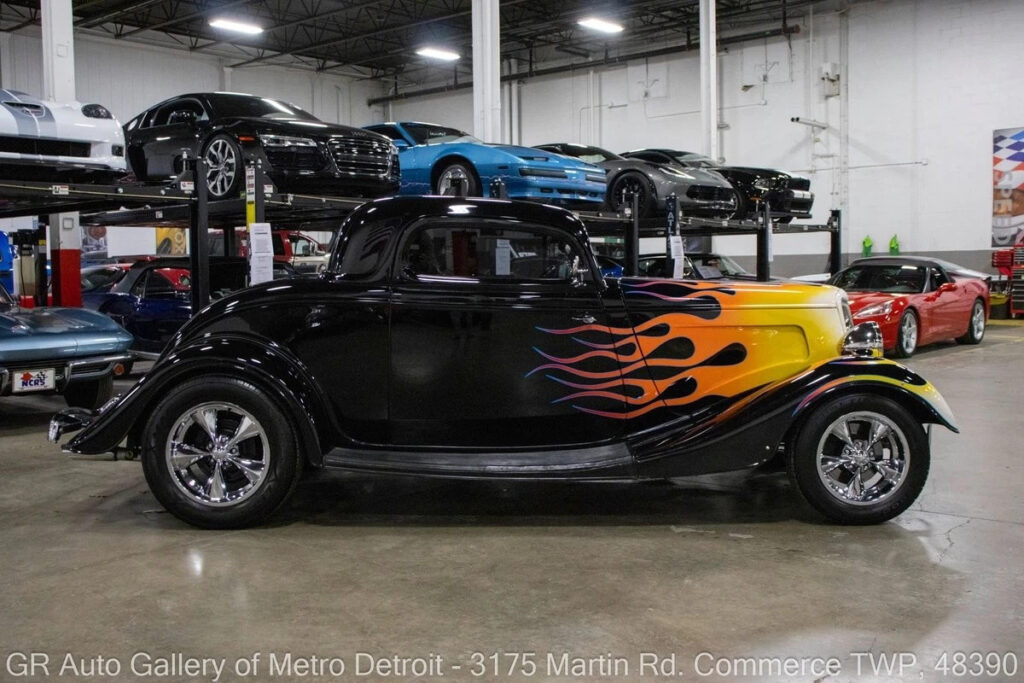 1934 Ford 3-Window Coupe 9645 Miles Black Flame 383ci V8