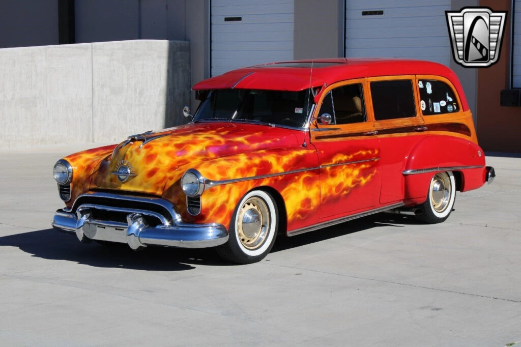 Red With Flames 1950 Oldsmobile Futuramic 88  5.7L Vortec 350cid V8 4 Speed