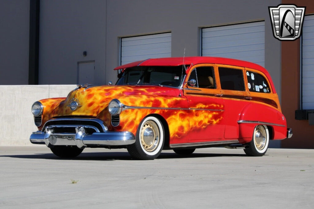 Red With Flames 1950 Oldsmobile Futuramic 88  5.7L Vortec 350cid V8 4 Speed