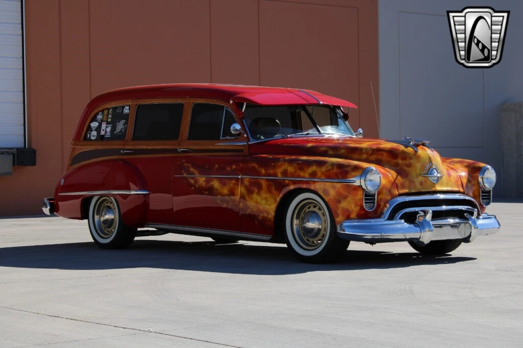 Red With Flames 1950 Oldsmobile Futuramic 88  5.7L Vortec 350cid V8 4 Speed