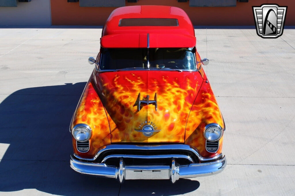 Red With Flames 1950 Oldsmobile Futuramic 88  5.7L Vortec 350cid V8 4 Speed