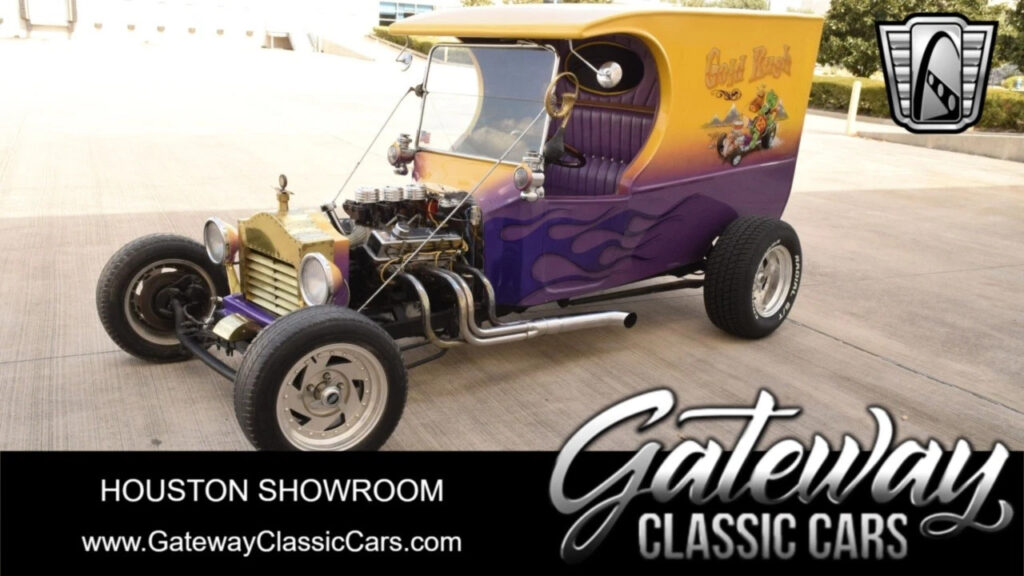 Yellow 1922 Ford C- Cab 305 Chevrolet Small Block V8