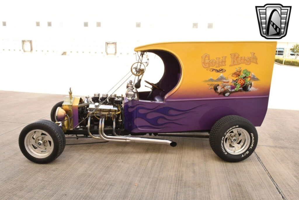 Yellow 1922 Ford C- Cab 305 Chevrolet Small Block V8