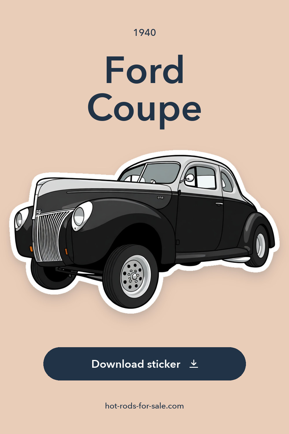 1940 Ford Coupe sticker preview