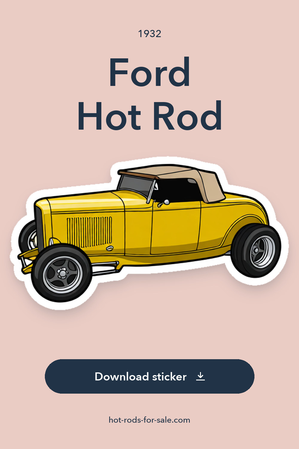 1932 Ford Hot Rod sticker preview