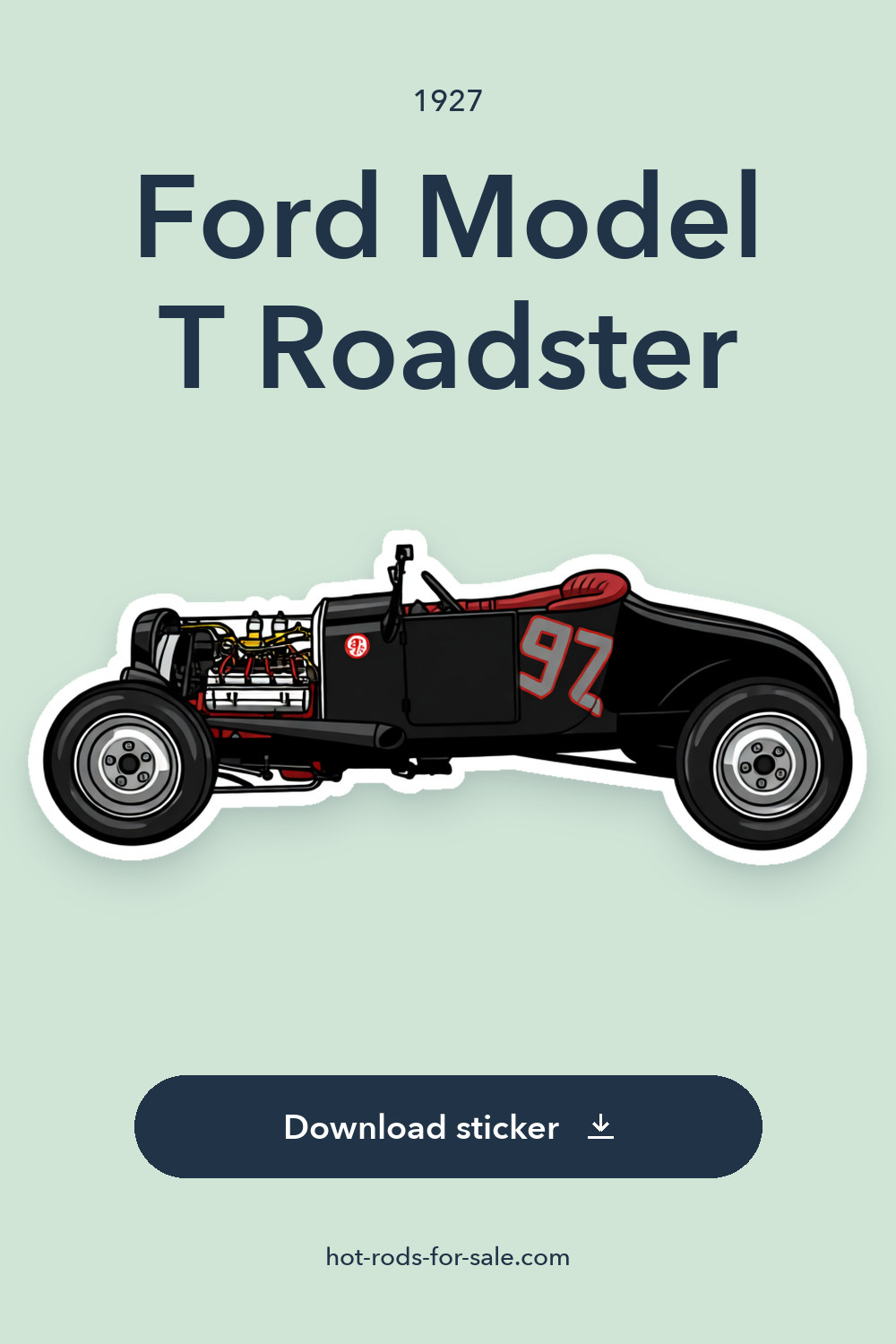 1927 Ford Model T Roadster sticker preview