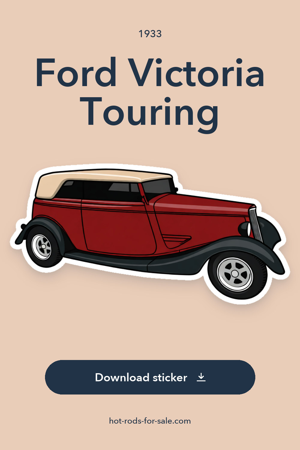 1933 Ford Victoria Touring sticker preview