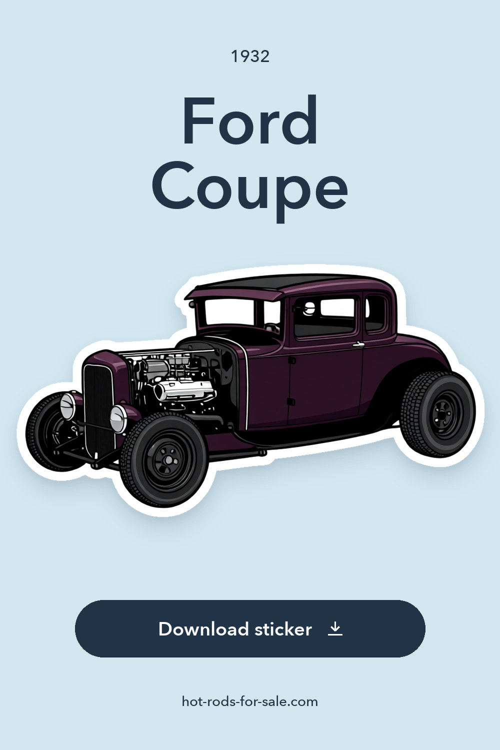 1932 Ford Coupe sticker preview