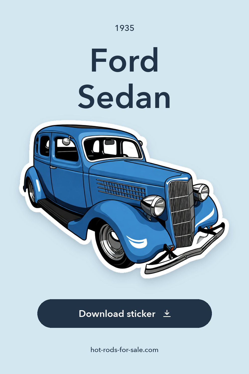 1935 Ford Sedan sticker preview