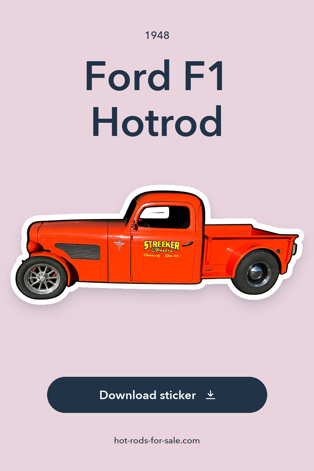 1948 Ford F1 Hotrod sticker preview