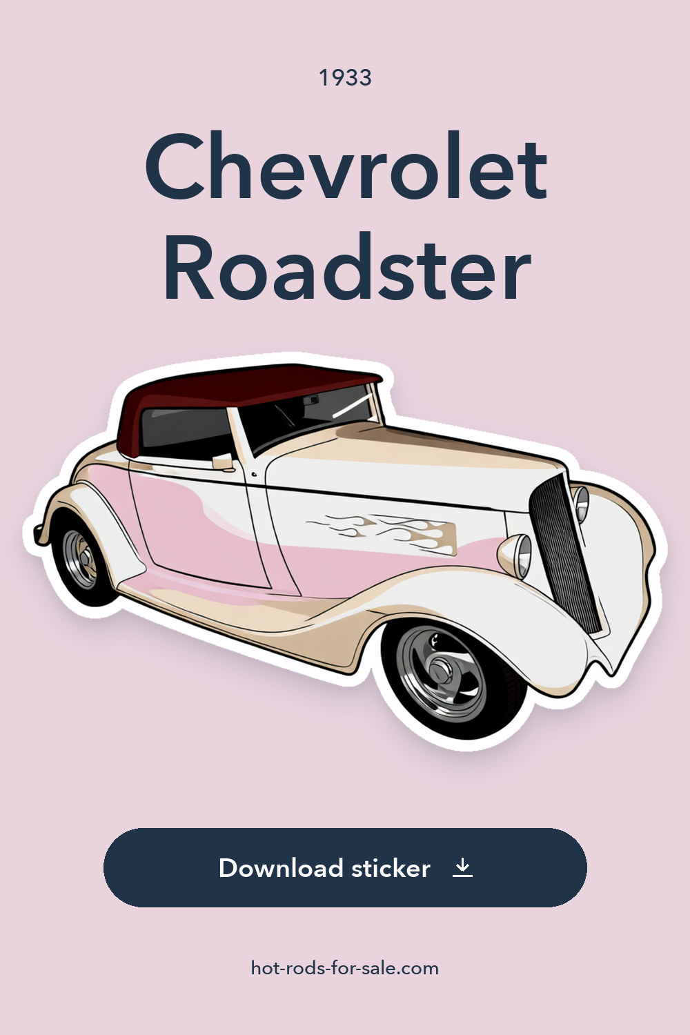 1933 Chevrolet Roadster sticker preview
