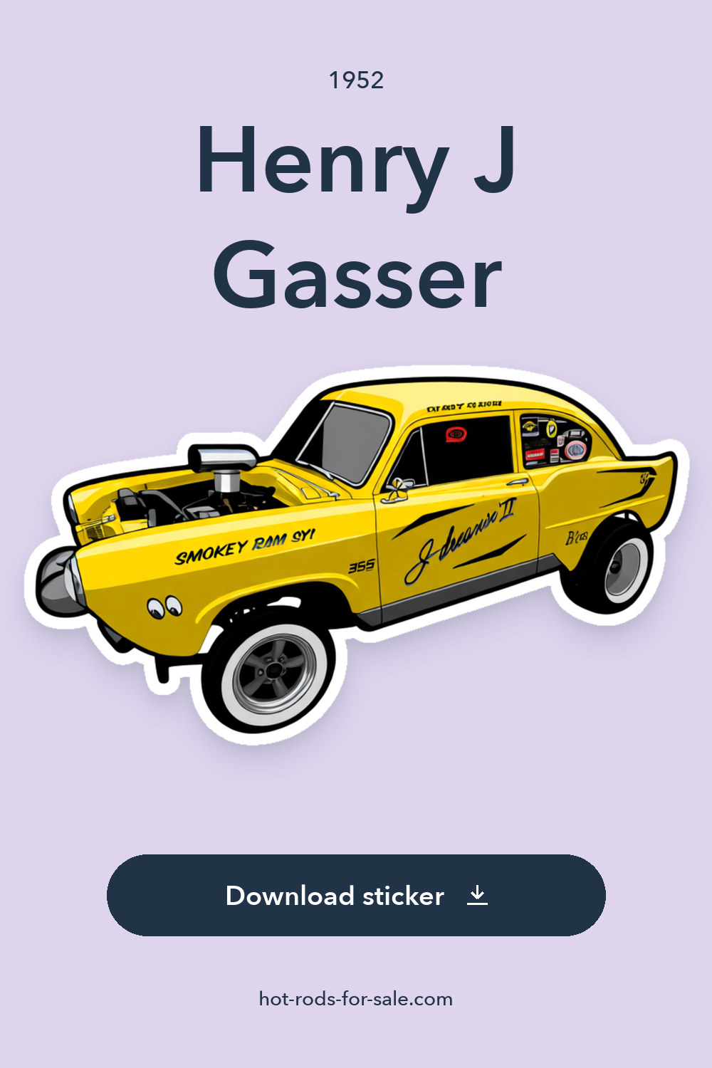 1952 Henry J Gasser sticker preview