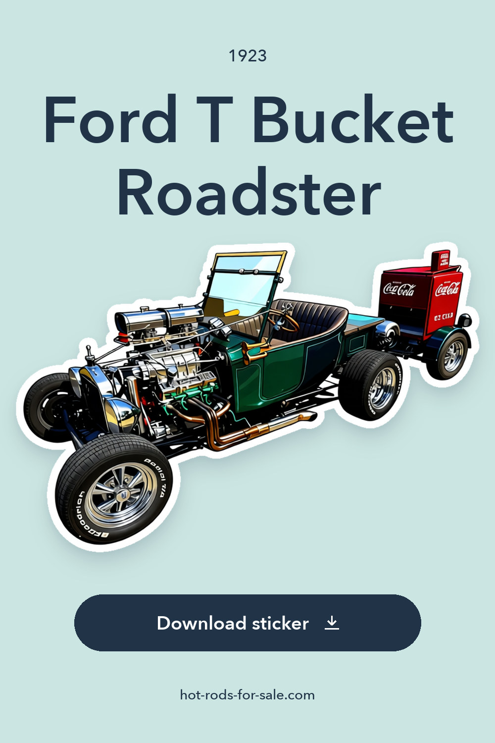 1923 Ford T Bucket Roadster sticker preview