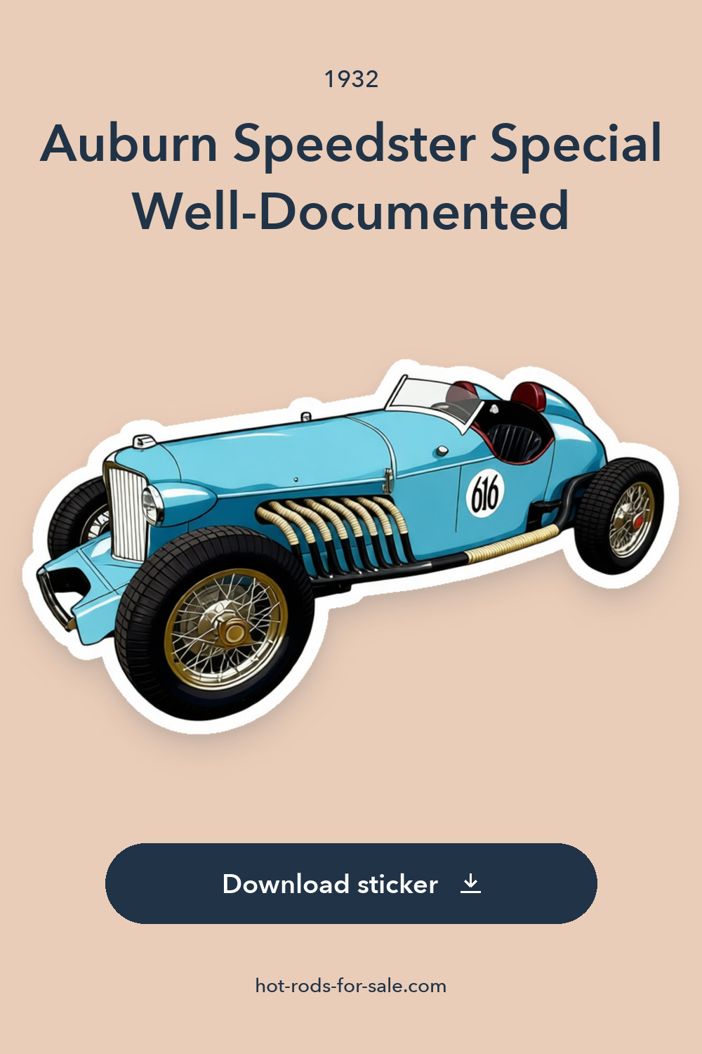 1932 Auburn Speedster Special This Well-Documented sticker preview