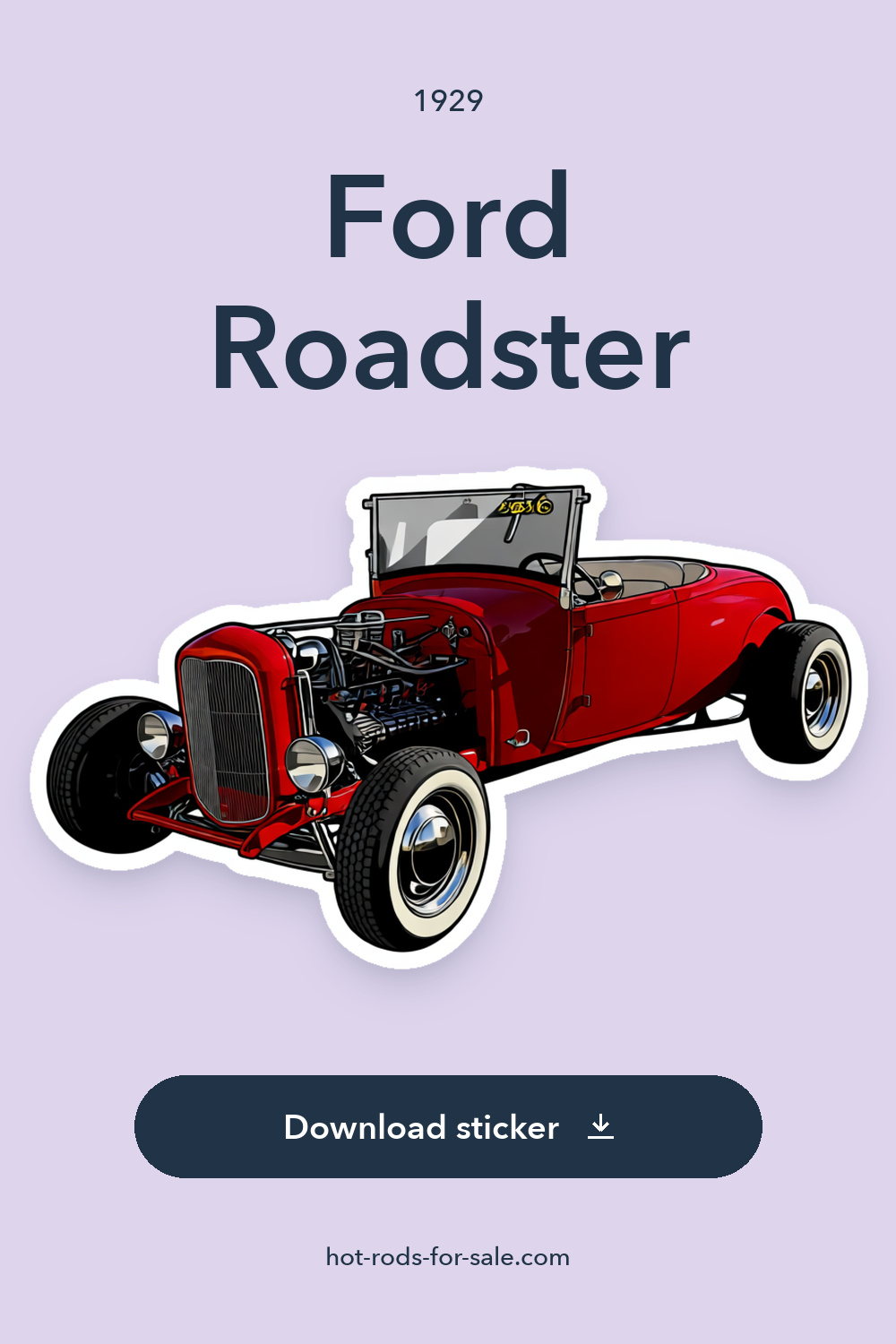 1929 Ford Roadster sticker preview