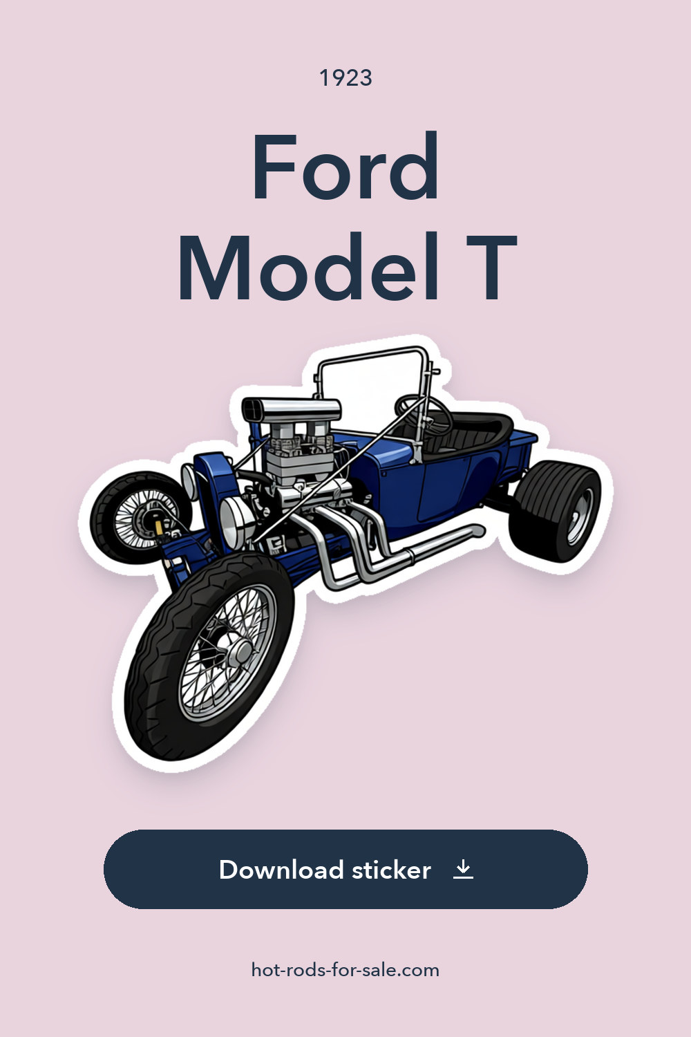 1923 Ford Model T 3.5 Miles, Exposed Engine, Strong-Running sticker preview