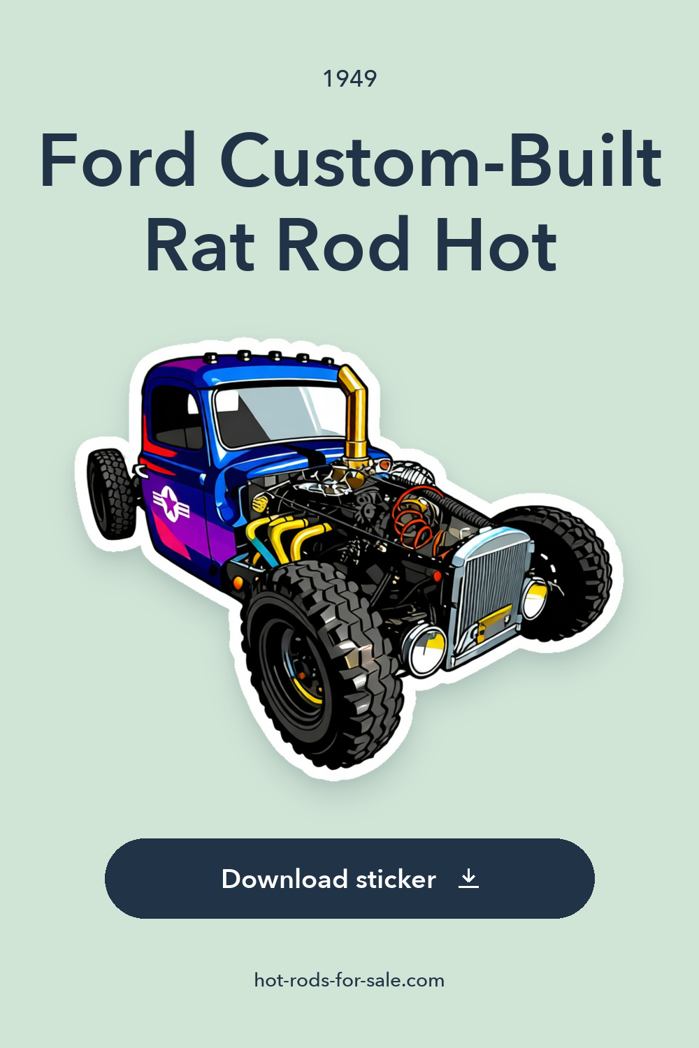 1949 Ford Custom-Built Rat Rod Hot sticker preview
