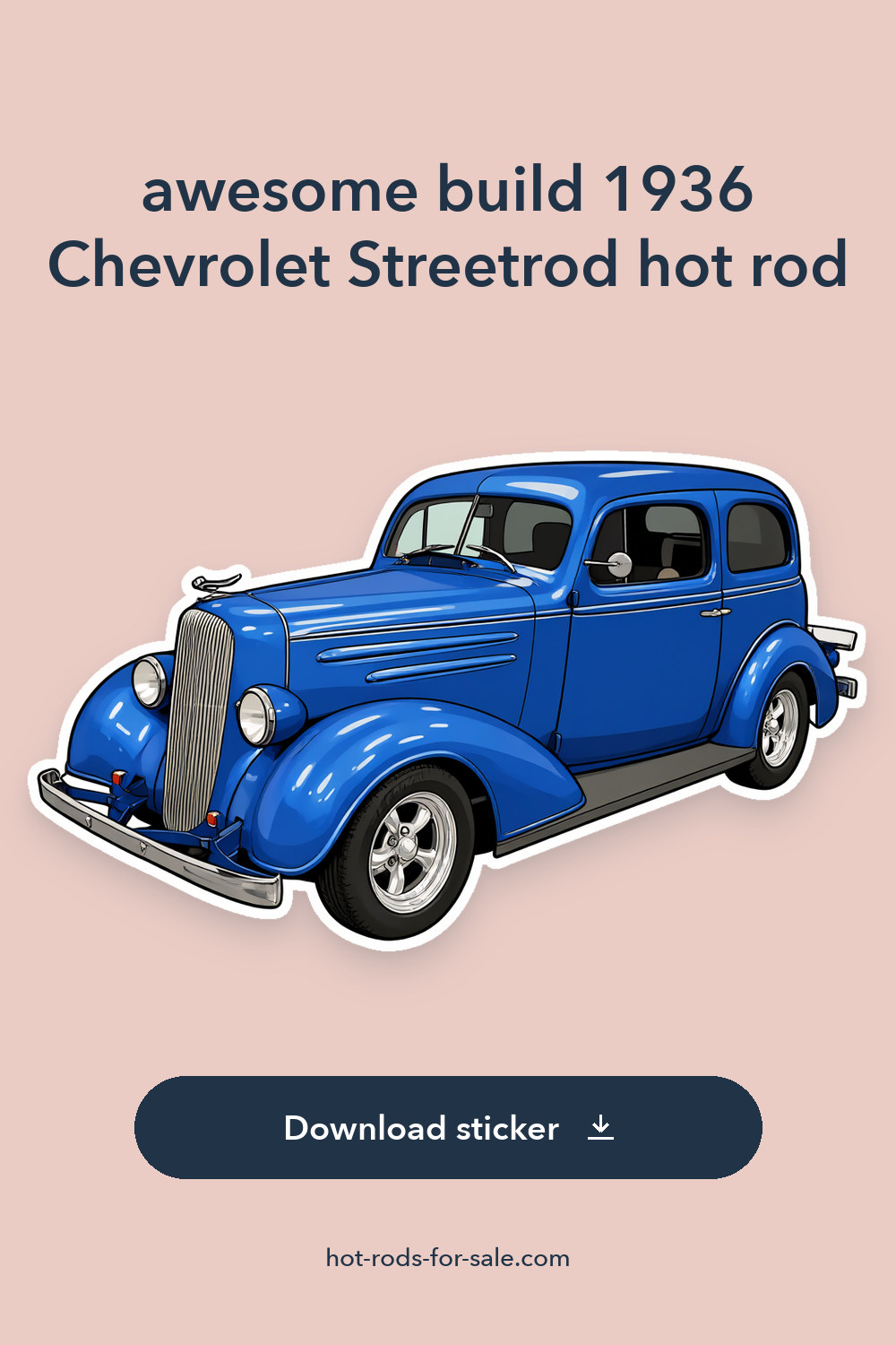 awesome build 1936 Chevrolet Streetrod hot rod sticker preview